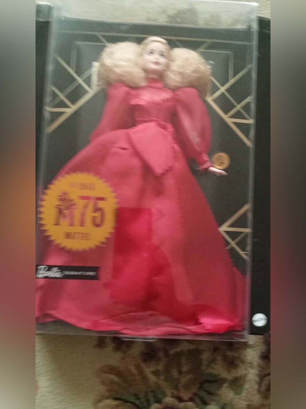 Mattel Barbie Collector Costume Doll in Red Satin Gown